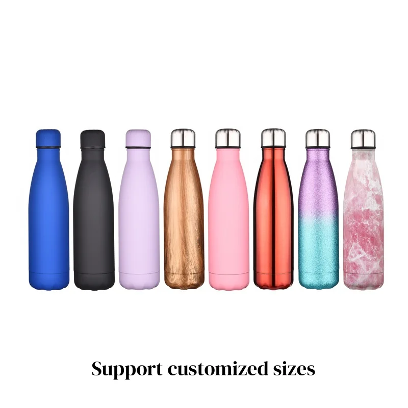 Double Wall Stainles Steel Water Bottle Thermos Bottle Keep Hot and Cold Insulated Portability Vacuum Flask Sport customizable - view 4