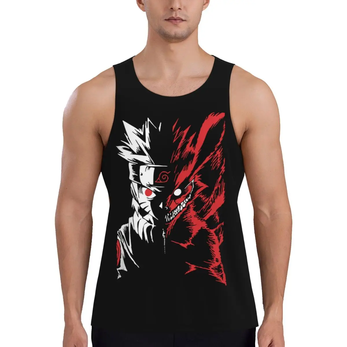 

Narutos Akatsuki Pein Streetwear Harajuku Printed Men Gym Sportswear Fitness Sleeveless Tees Bodybuilding Tank Top Training Vest