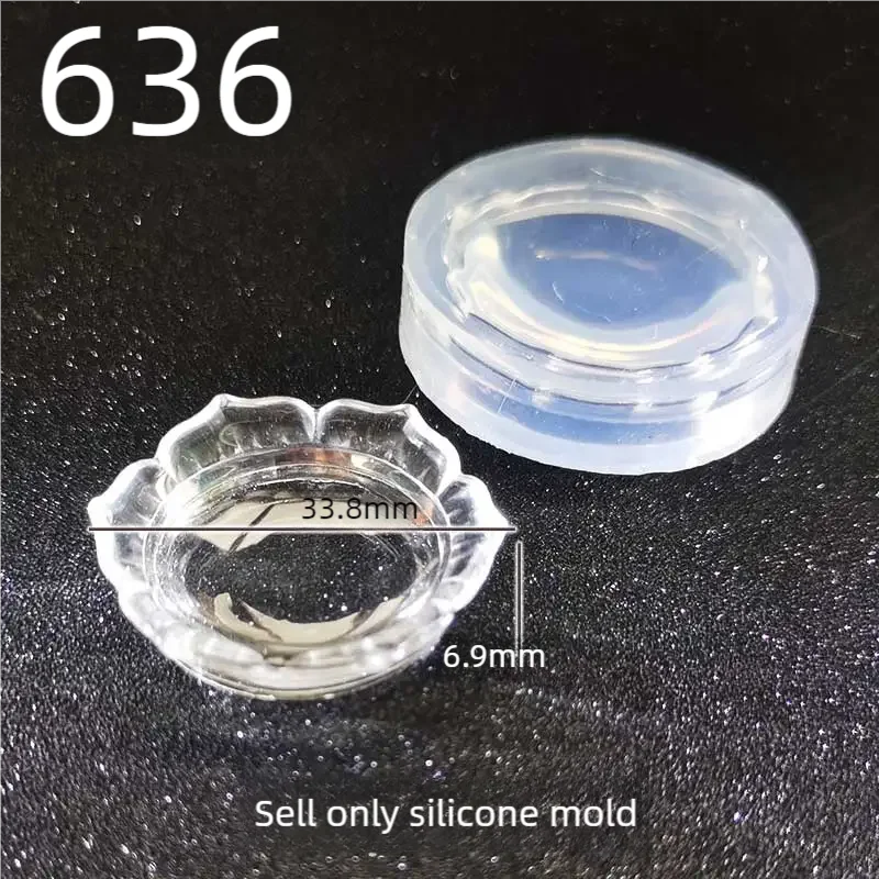 DIY Handcraft Mini Lotus shaped plate Epoxy Resin Mold Food Play Miniature Pinching Mould Epoxy Resin Mold UV Resin Moldse - Image 5