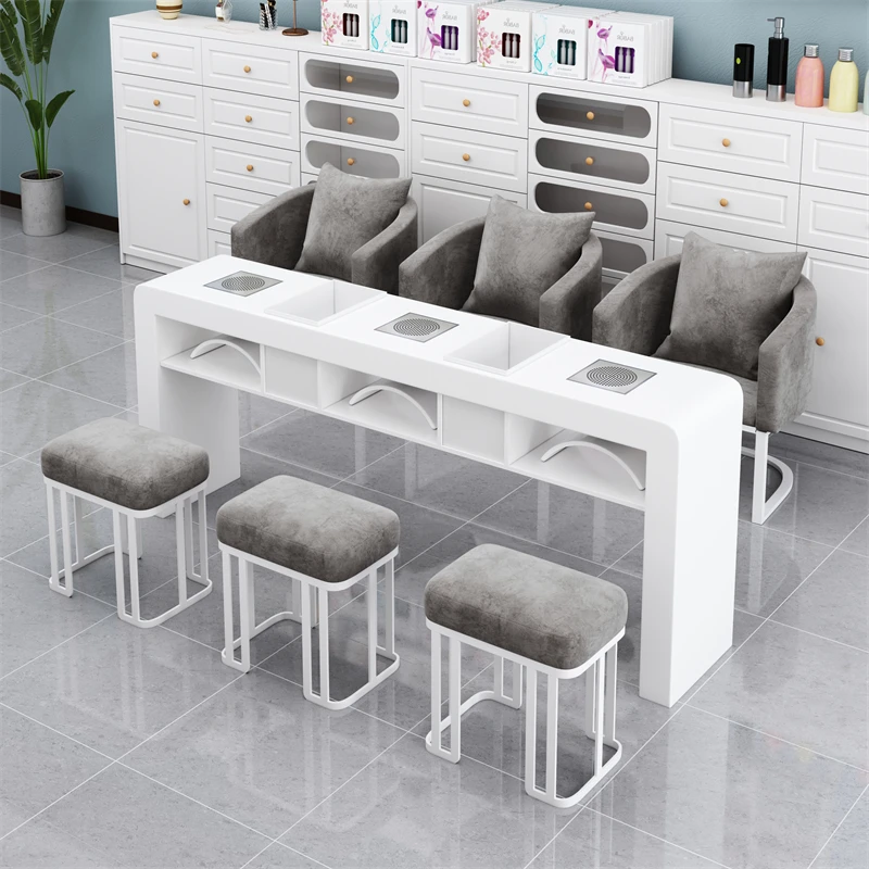 

European Workstation Nail Desk Chair Design Organiser Manicure Desk Chair Luxury Nordic Tavolo Manicure Professionale Furniture