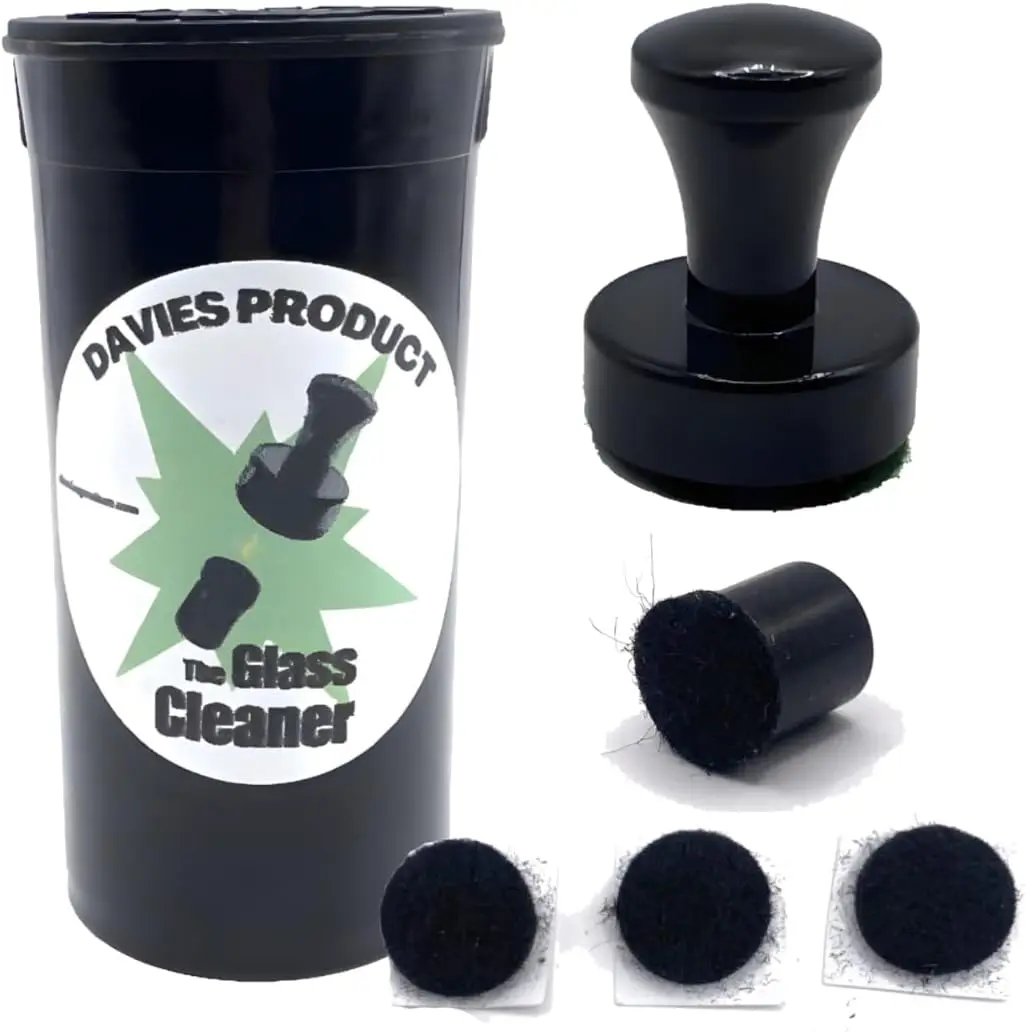 

Magnetic Glass Cleaner Kit for Water Pipes, Vases, Windows, Aquariums - Cleans Hard-to-Reach Stains with Free Scrubber Pads