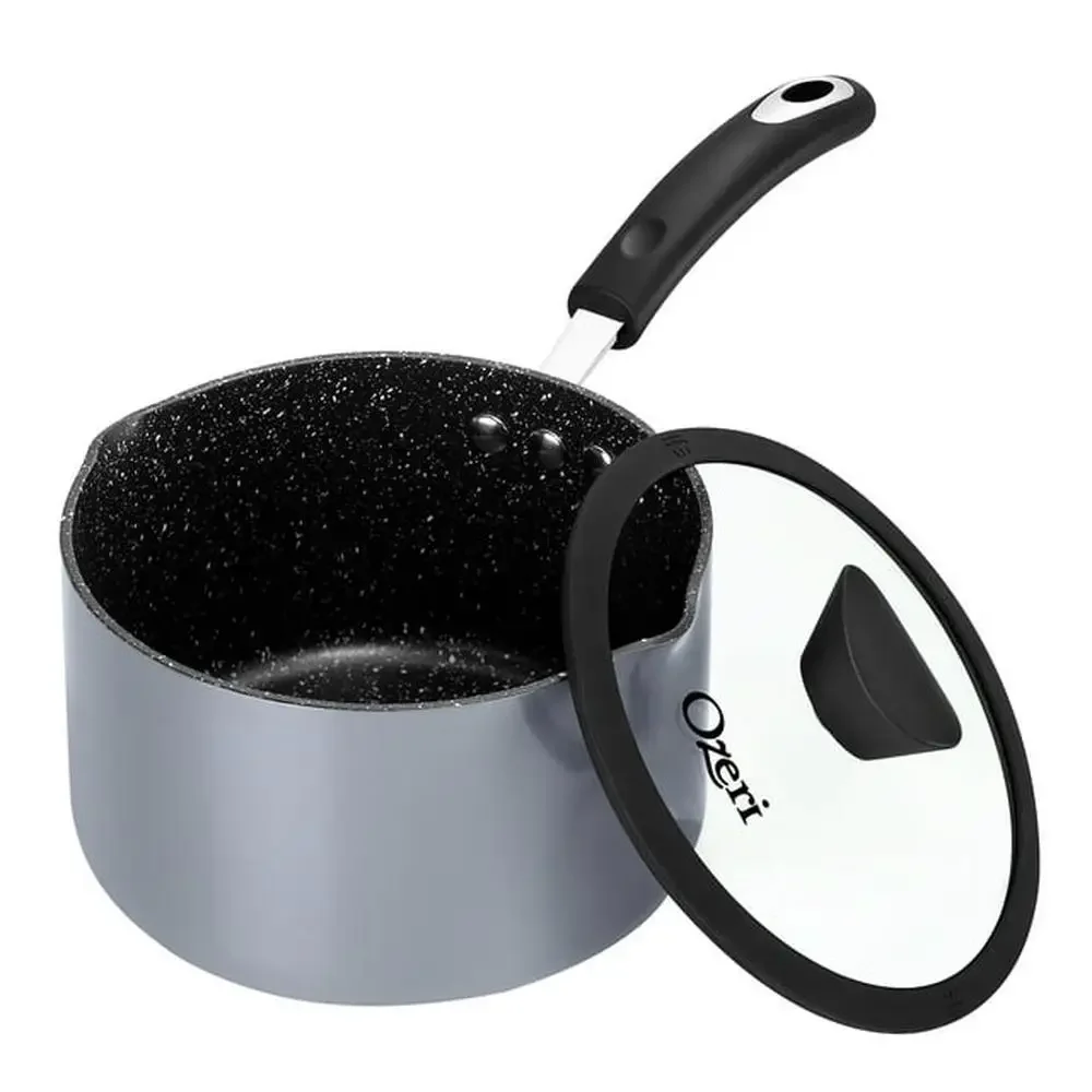 

- Eco-Friendly 3.0L Stone Sauce Pan & Cooking Pot with Advanced Non-Stick Coating- Healthy Cooking Without Harmful Chemicals