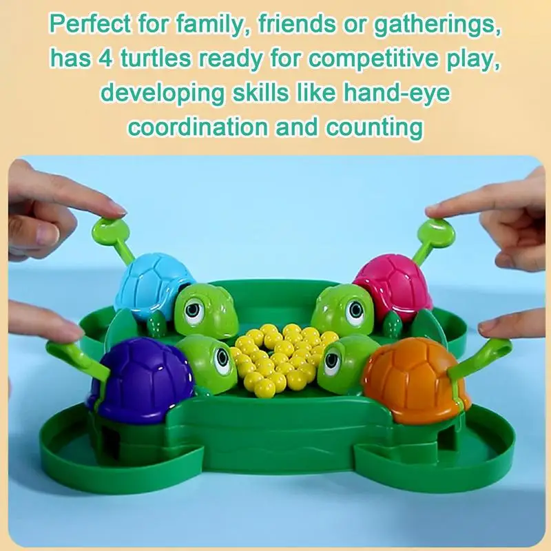 Hungry Turtle Board Games Turtle Snatching Bean Ball Table Game Kids Educational Toys Family Party Games Children Birthday Gifts