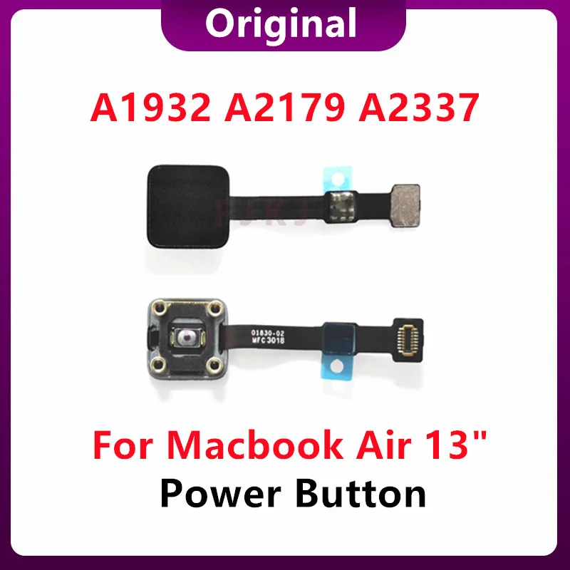 Original a1932 a2179 a2337 m1 Touch-ID-Ein-/Ausschalter Ersatz für MacBook Air Retina 13 "821-01830-a 821-02630-a