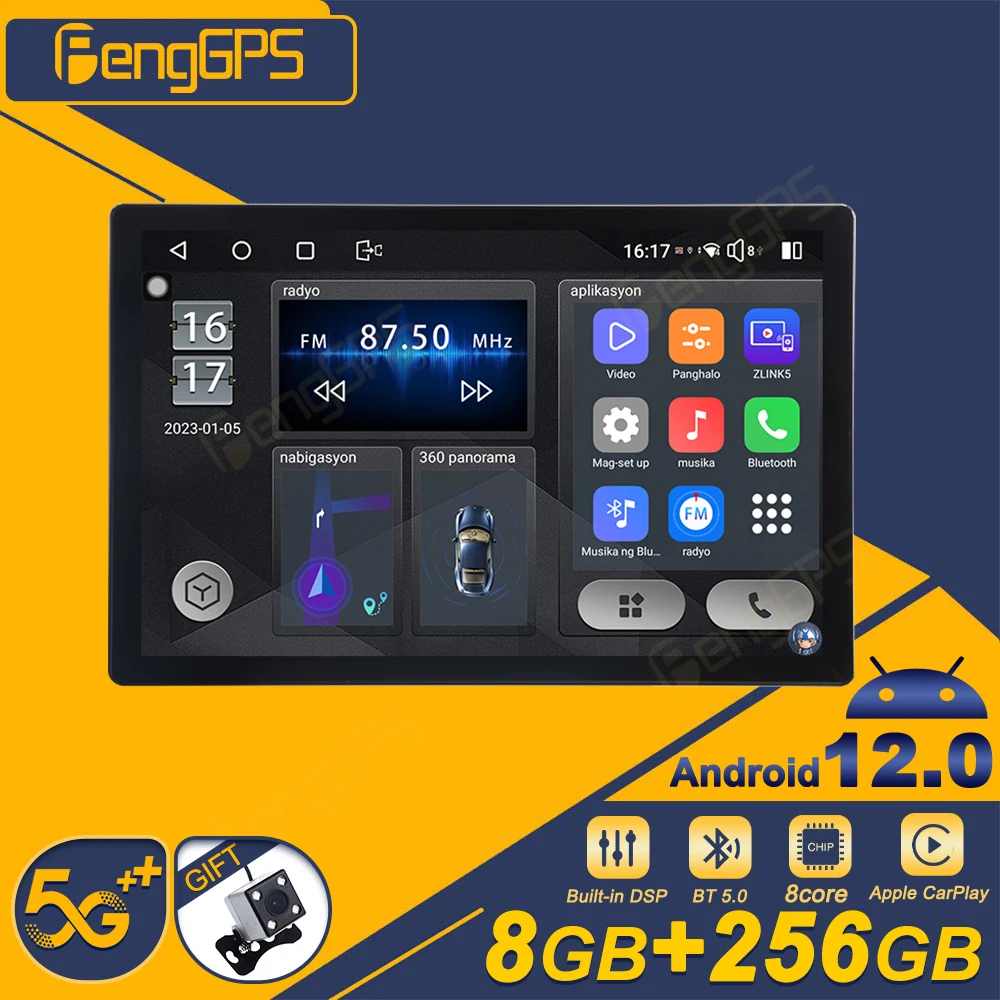 12.95 بوصة للتدوير 6 + 128 نظام تحديد المواقع الملاح الصوت لتويوتا KLA معظم السيارات راديو ستيريو استقبال راديو السيارة 2 الدين أندرويد Autoradio