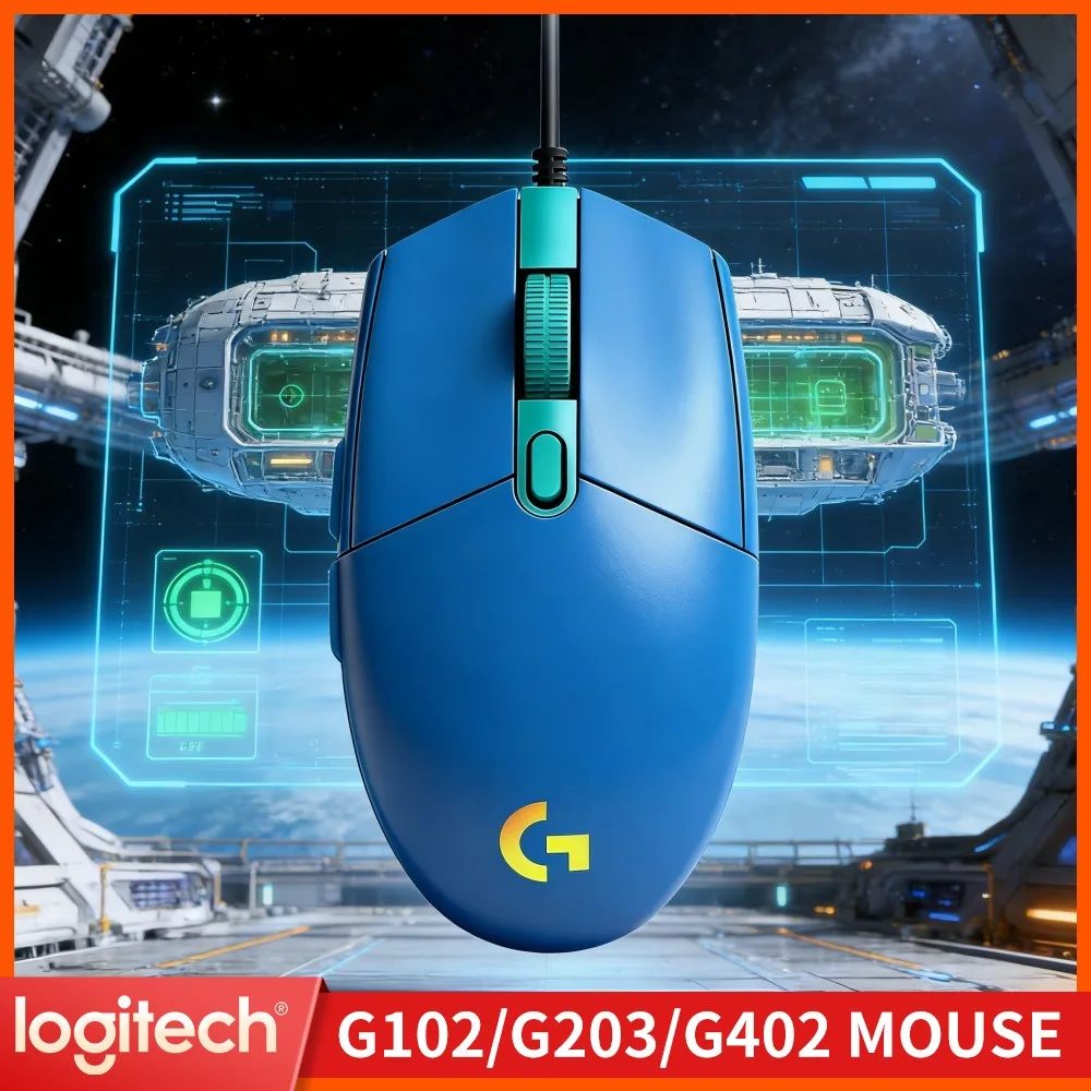 Logitech G102 Gaming Mouse, 20M Click Lifespan, 1000Hz Polling, 6 Programmable Buttons For Competitive FPS