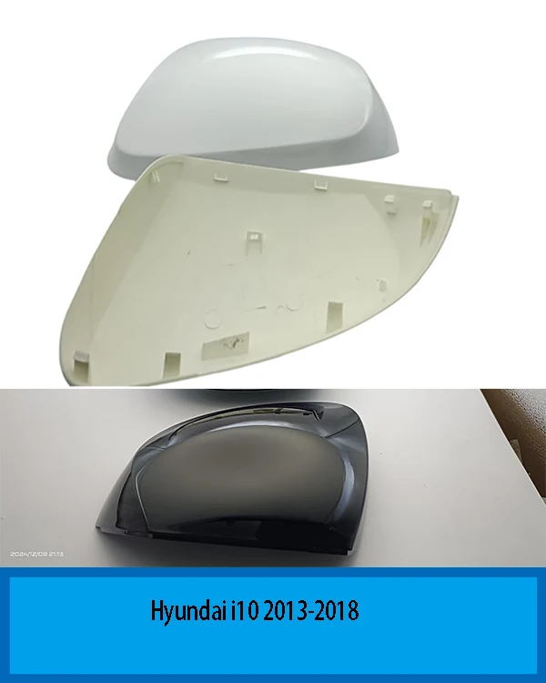 Voor Hyundai i10 2013-2018 Geschilderd Buitenste Achteruitkijkspiegels Cover Side Achteruitkijkspiegel Shell Behuizing Spiegel Zonder Lamp 1 stks nieuwe