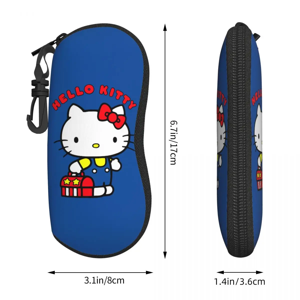 Cartoon Hello Kitty Cat Merch Glasses Case for Girl Boy Portable cats Glasses Protector Cartoon Eyewear Container