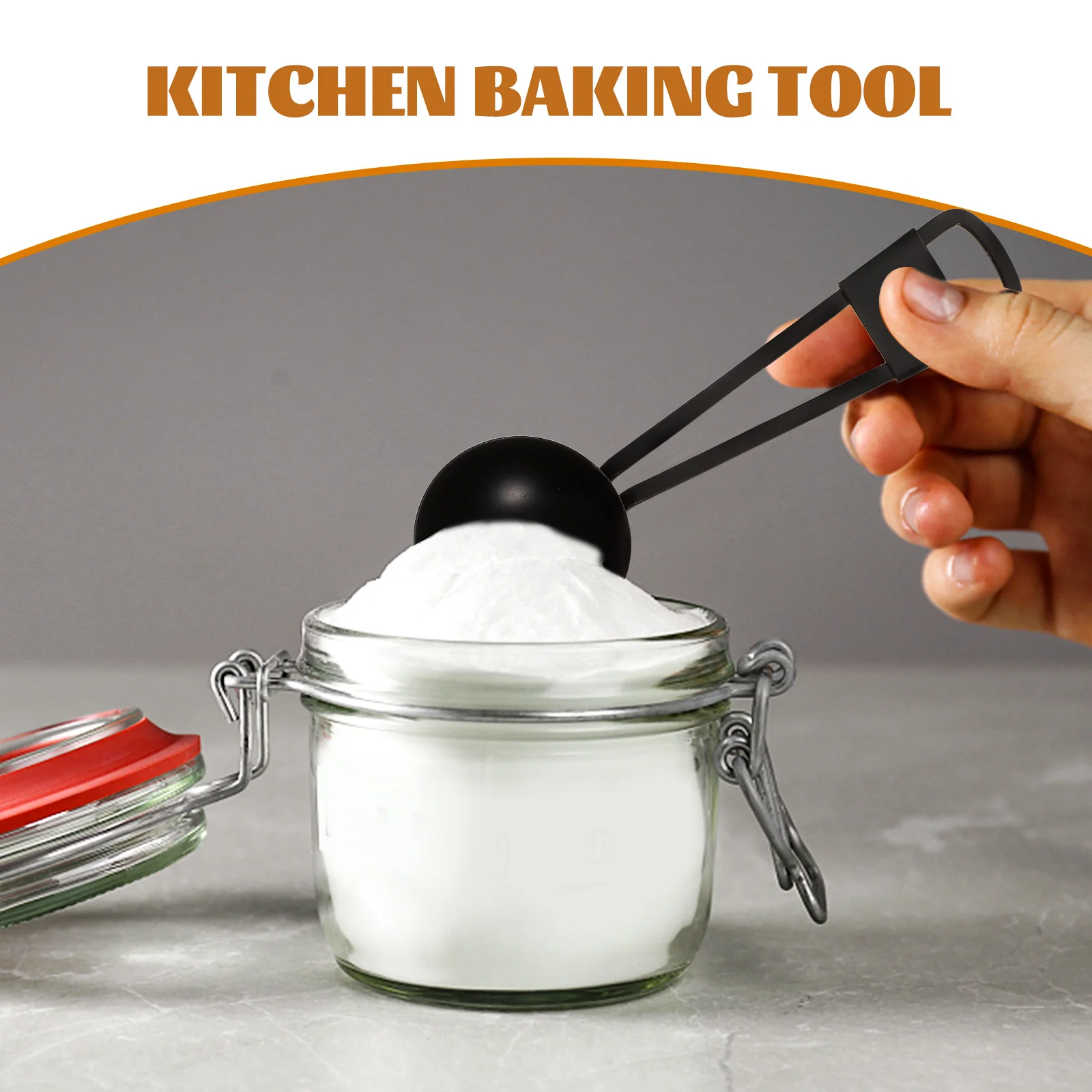 

5Pcs Measuring Spoon Set Black Stainless Steel Nesting Kitchen Baking Precise Ingredients Easy Clean Storage Measuring Spoon Set