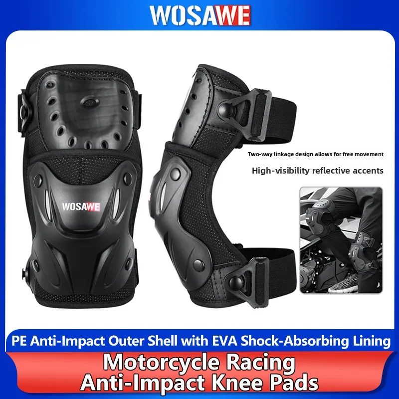 WOSAWE Adult MTB Motorcycle Knee Pads Elbow Body Joint Protection Protective Ski Skateboard Snowboard Motocross Kneepad Guard