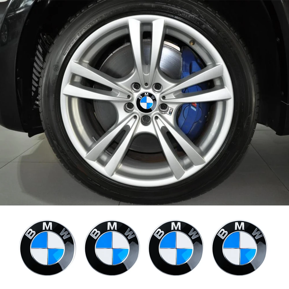 4pcs 56/68mm Car Center Wheel Hub Caps Cover For BMW M series 3 5 E30 E46 E60 E90 E91 F30 M2 M3 M4 M5 F10 X3 X5 F15 Accessories