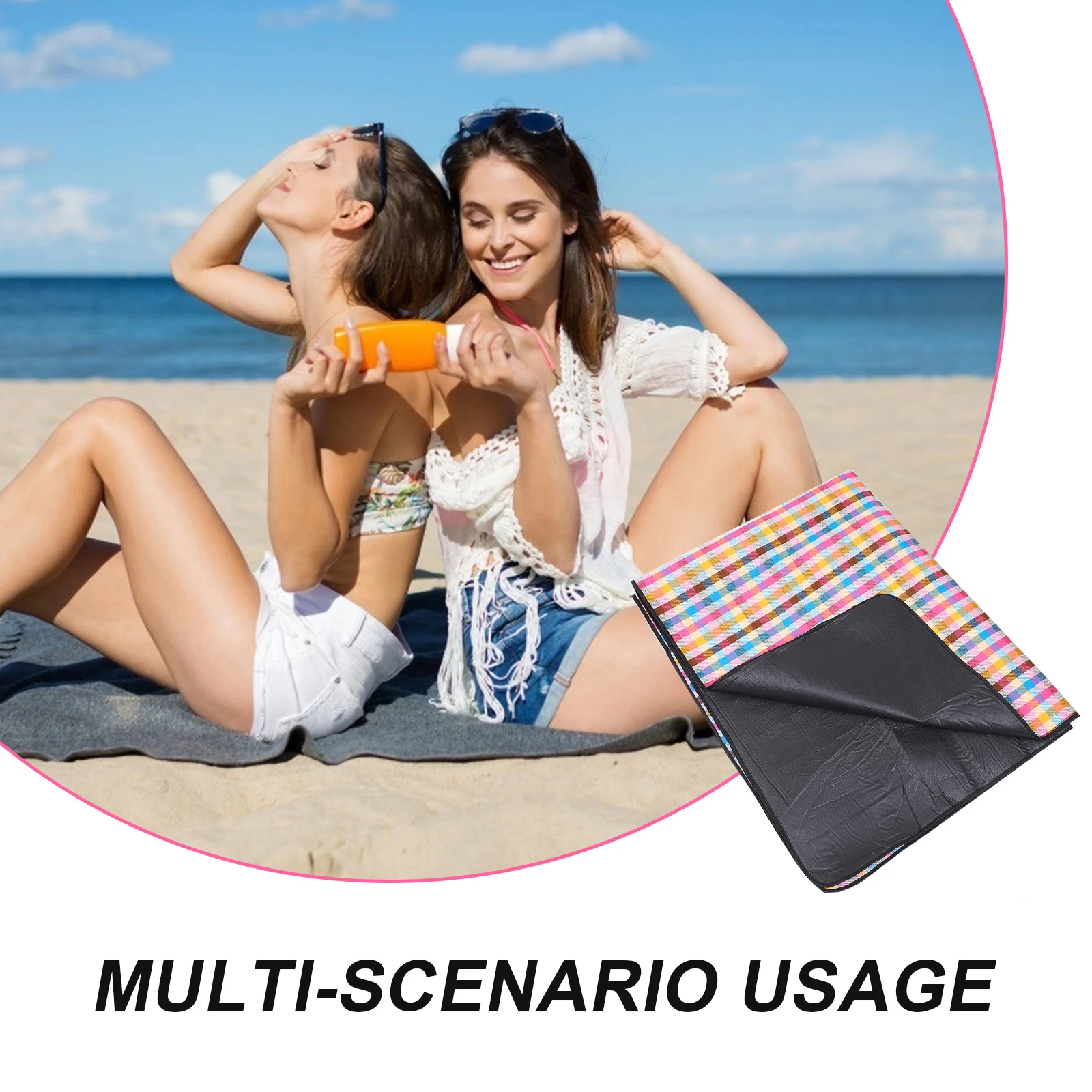 

Large Thick Picnic Mat Acrylic Waterproof Outdoor Beach Blanket Camping Picnic Rug Pad Beach Blanket Outdoor Mat