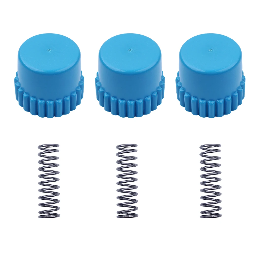 

3 X Trimmer Bump Head Knob and Spring Fit Husqvarna T25 Tap Head String Cover Part For 537338701