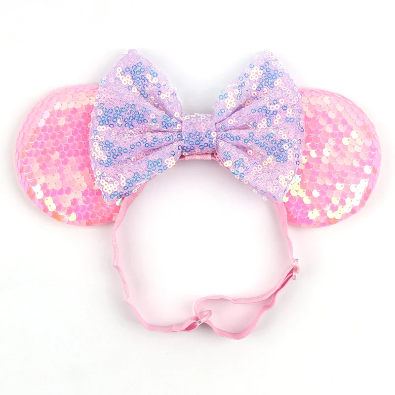 

Chic Mouse Ears Elastic Headband For Adult And Kids Bow Nylon Hairband Festival Party Cosplay DIY Hair Accessories Women Gift