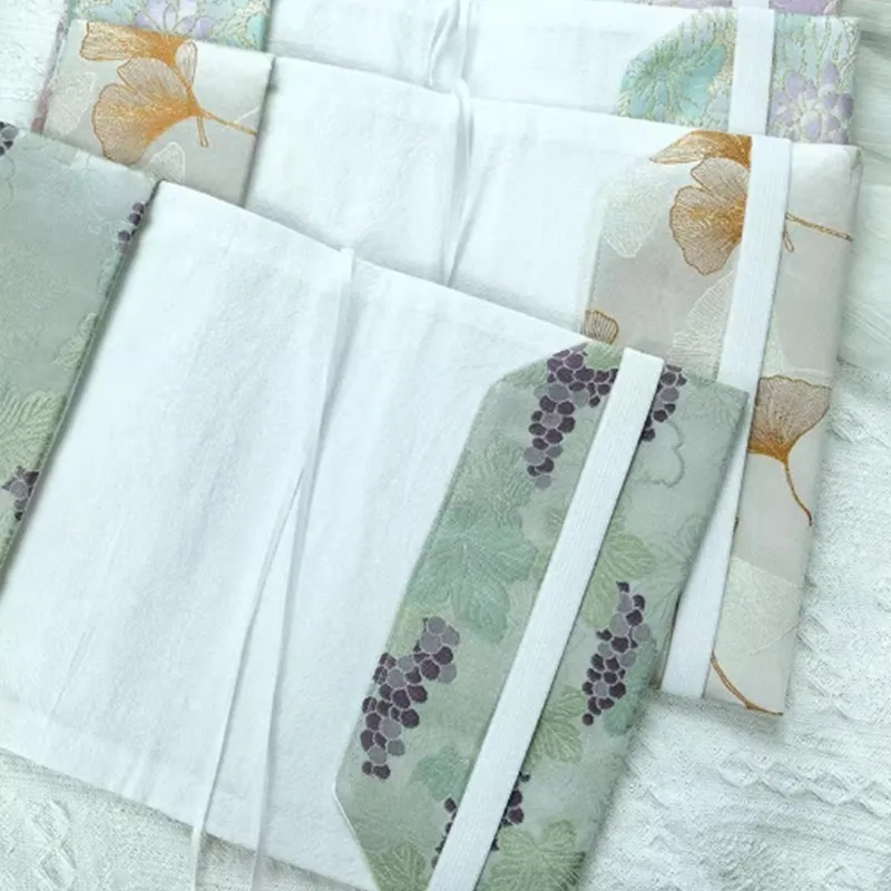 Capa para caderno de brocado a5 a6, estilo chinês, jaqueta de livro, tenda de mão, protetor de notebook, flor macia, mangas de viagem