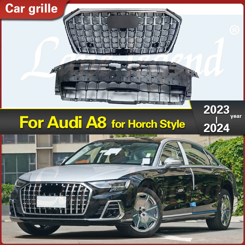 High quality Front Bumper Grill Mask Radiator Grille for Audi A8 2023 2024 for Horch Style Racing Grills Car Accessories