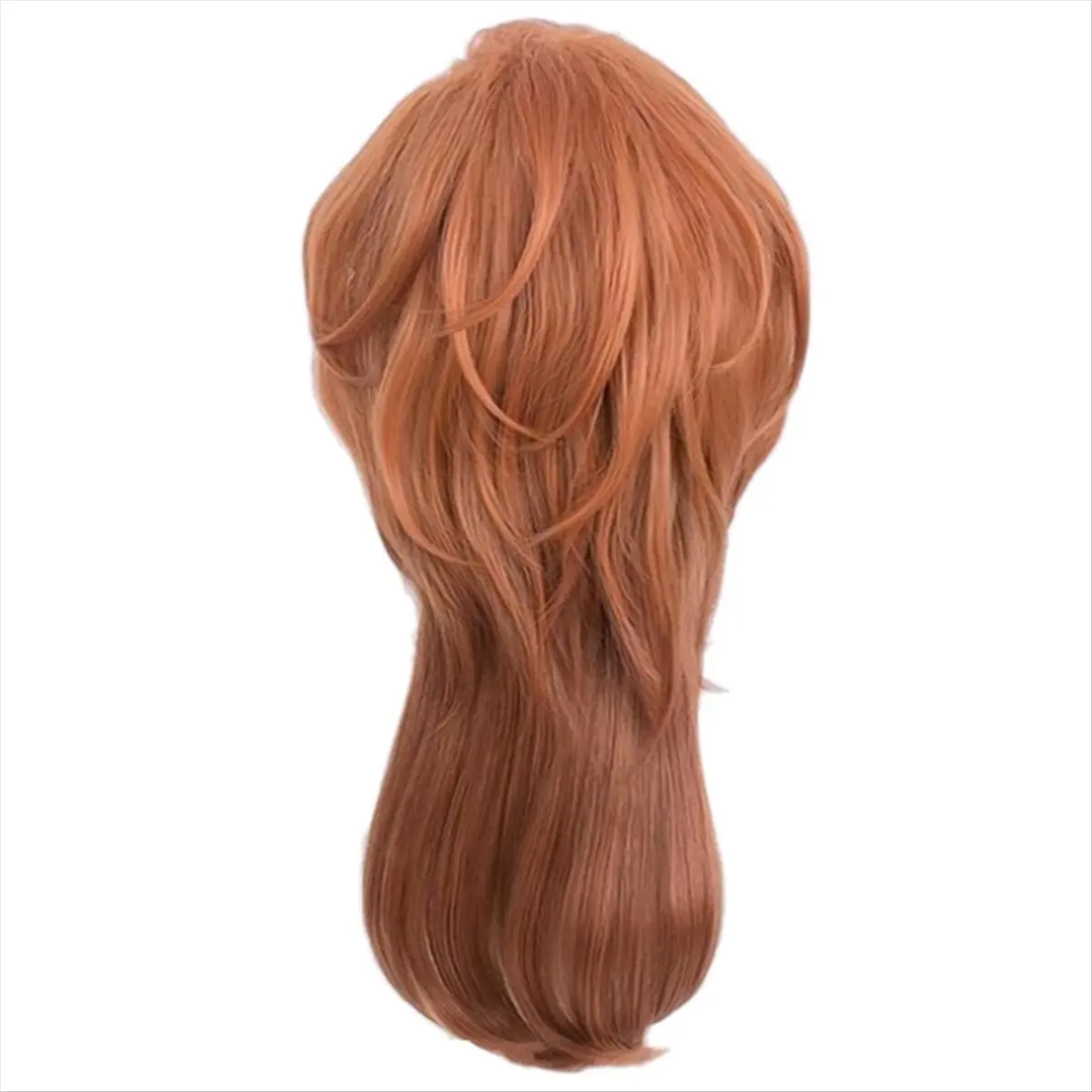 【HOT ITEMS】Short Orange Wig Cosplay Costume Men Anime Layered Character Costume Wig Halloween Party Wig