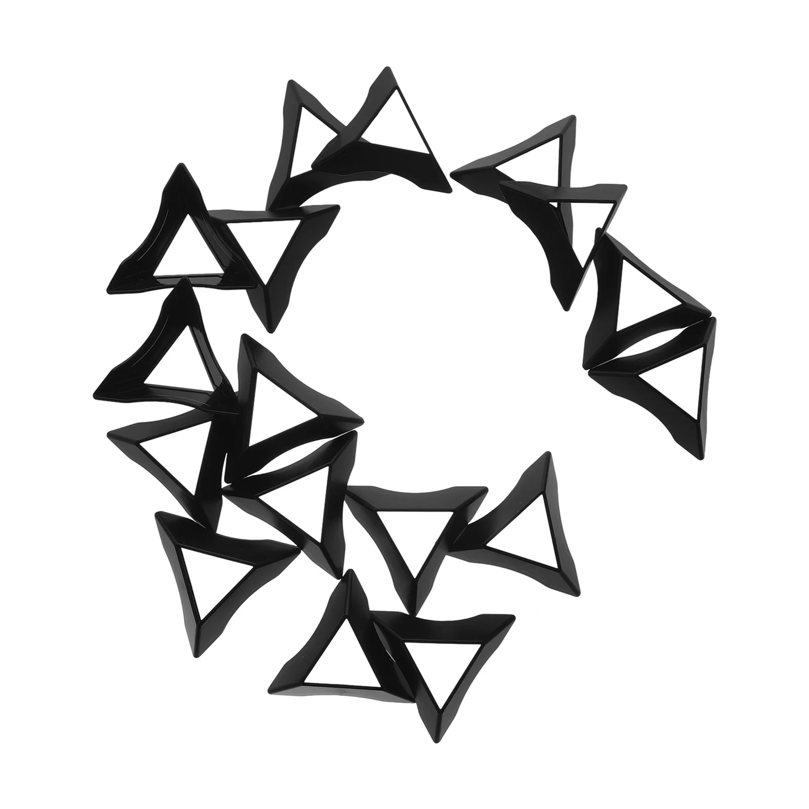 20 個のプラスチック三角形ベースキューブスタンドカラフルな三脚ホルダーパズルディスプレイ用調整可能な角度ポータブルサポートスタンド用