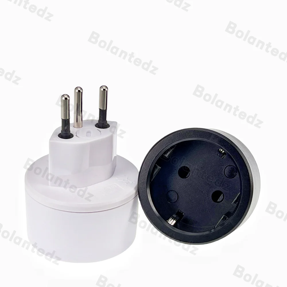 EU DE Germany socket 3 pin Swiss plugs adaptor Embedded Swiss adapter converter plug Swiss plugs turn to French plugs