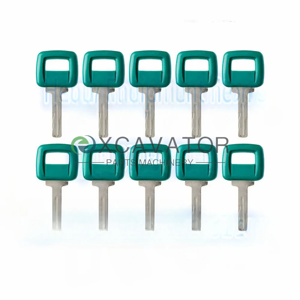 

10PCS Ignition Starter Key 11039228 17225331 For Volvo Loader/Trucks, Clark-Michigan Articulated Heavy Equipment Laser Plant Key