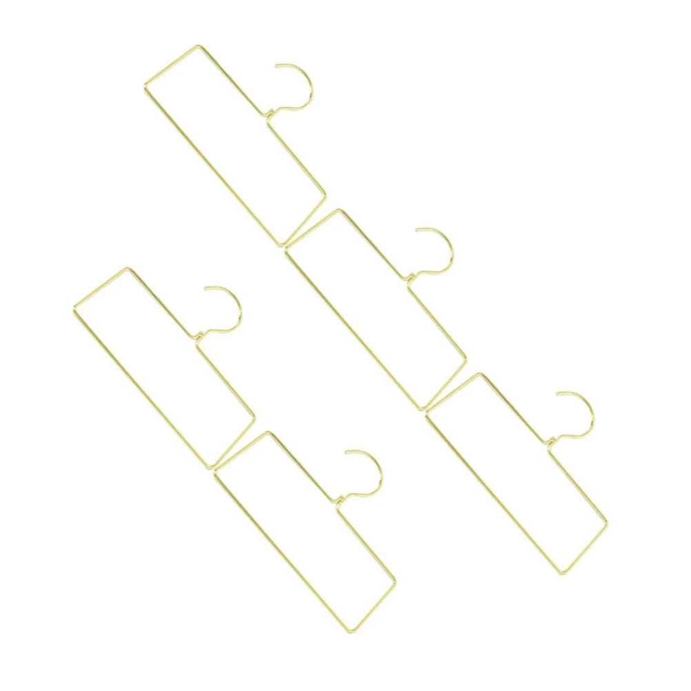 Perchas cuadradas de hierro para ropa, perchas creativas de Metal para armario, para el hogar, lavandería, bufanda, corbata, toallas, estantes para colgar ropa, 5 uds.