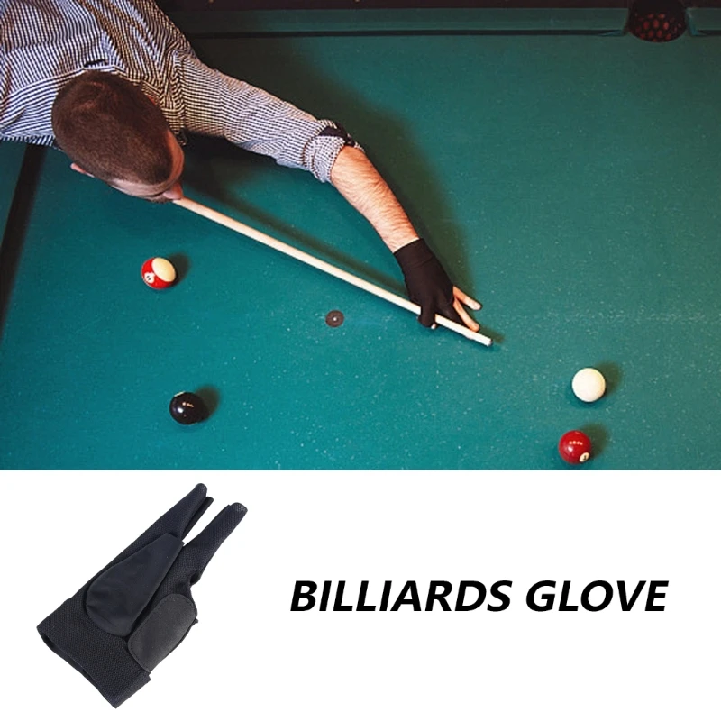 Professional Left Handed Billiard Glove with Super Flexibility for Improved Cue Control Elastic Three Finger Glove Dropship