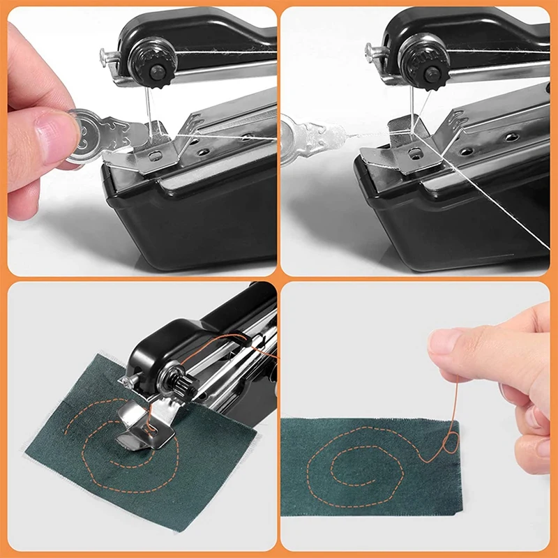 Handheld Sewing Machine, Portable Mini Sewing Machine For Beginners, Cordless Electric Stitching Machine With Sewing