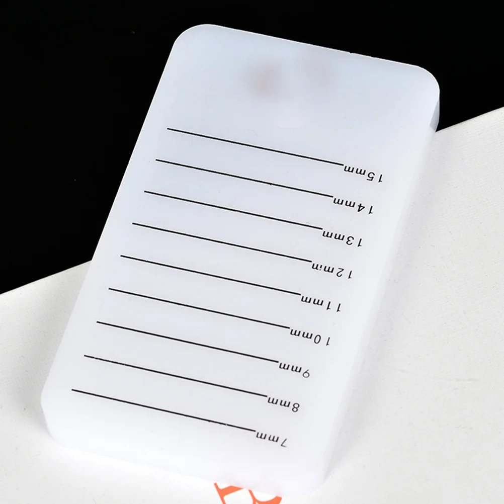 Eyelash Extension Scale Tray Transparent Eyelash Holder Board Smooth Surface Accurate Length False Lash Pallet Beauty Salon Tool