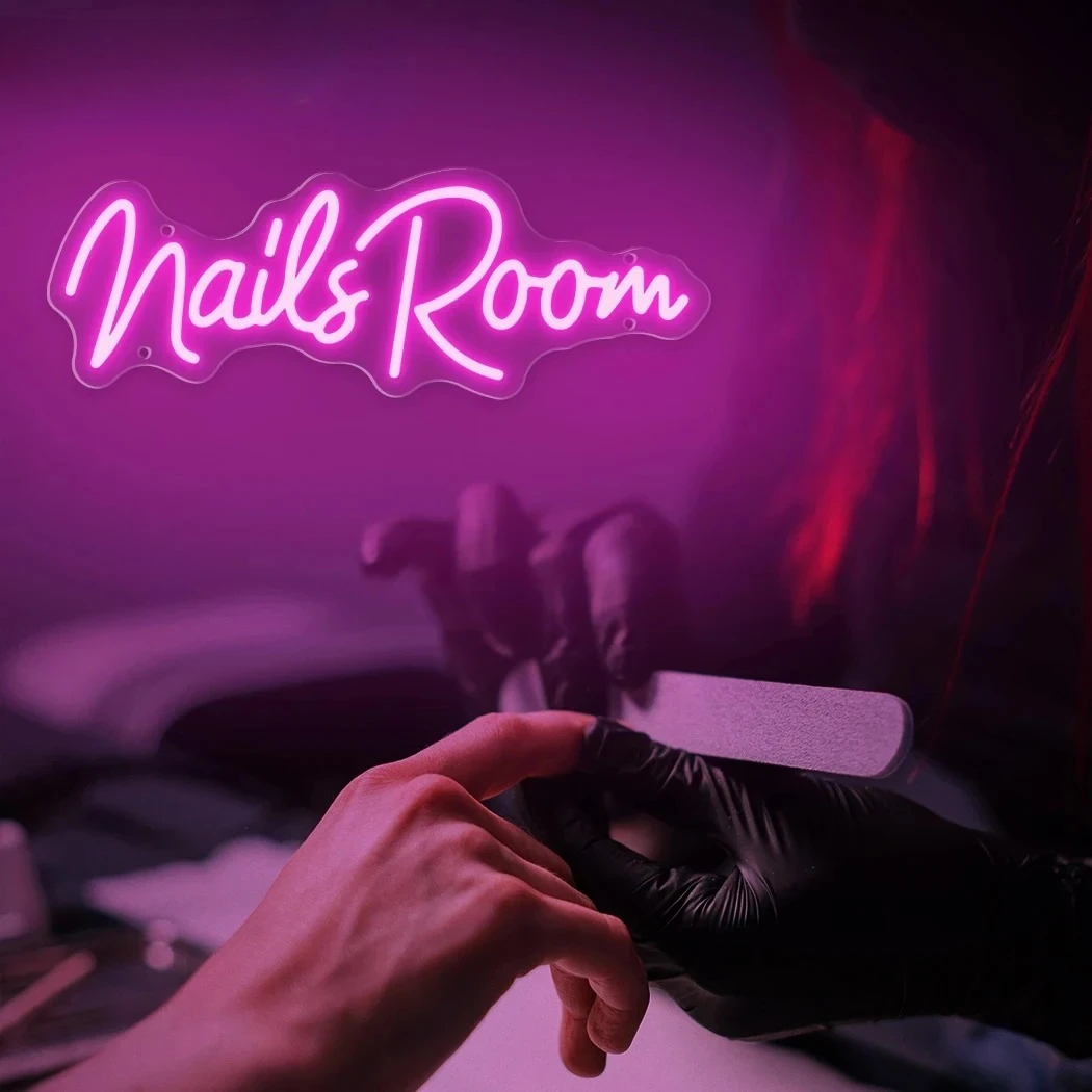 Beauty Room LED Neon Sign Lights For Nails Salon Wall Art Decor Luminous Light Business Salon Room Wall Decoration Sign Lamp