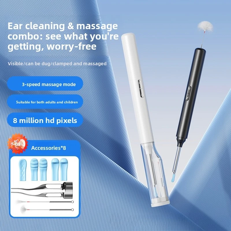 

Multi-Functional Visual Ear Cleaning Tool with Massage Function Smart Visual Ear Wax Cleaner with Luminous Camera Safe Shine