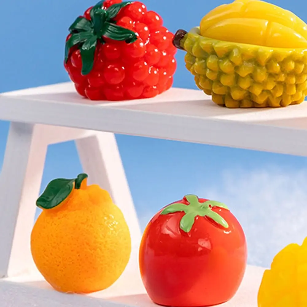 Nette Simulation Obst Figuren 3D Mini Obst Figuren Miniaturen Handwerk DIY Dekorationen Gefälschte Früchte Fenster Display