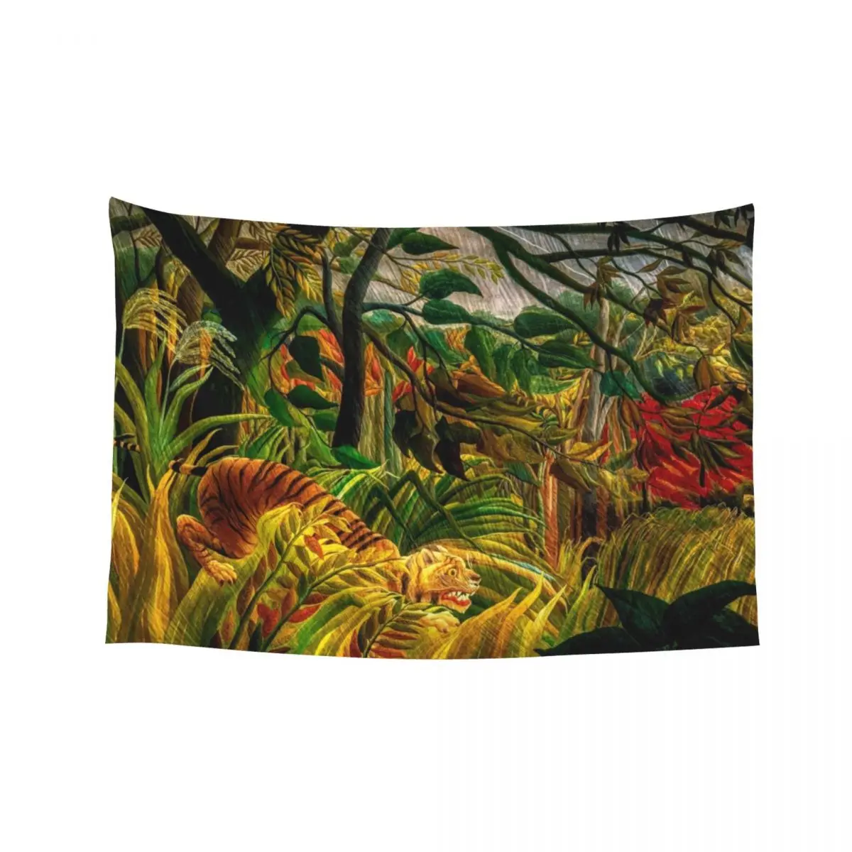 

Tiger in a Tropical Storm by Henri Rousseau Tapestry Home Decorators Bedrooms Decorations Tapestry