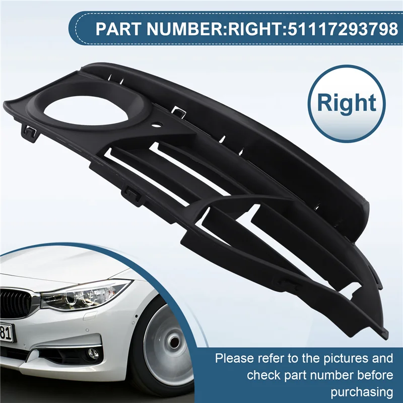 

51117293797 Front Bumper Grille Fog Light Frame Fog Light Grille For BMW F34 Fog Light Grille