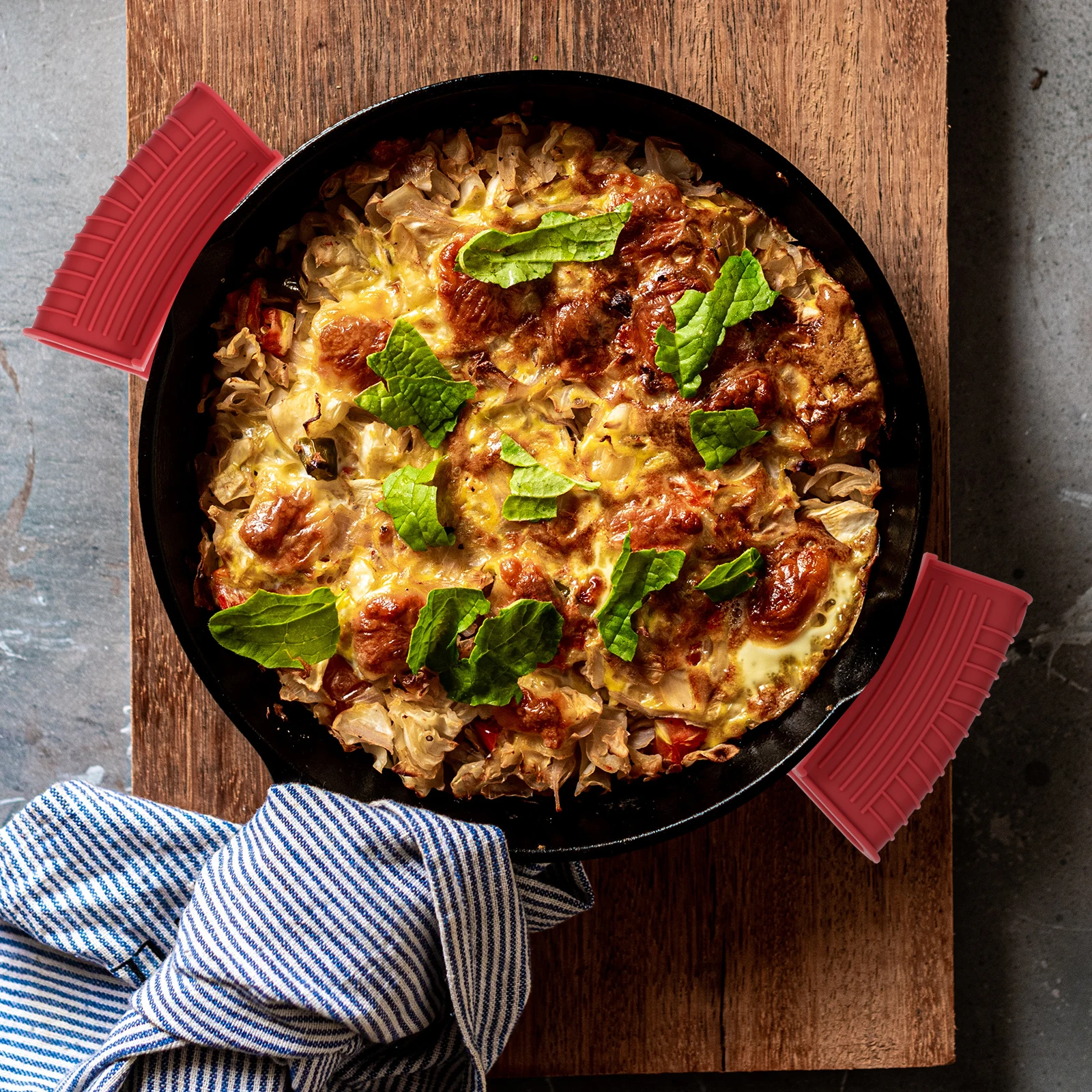 

2Pcs Heat-resistant Silicone Pot Handle Covers Kitchen Supplies Insulation Grips for Wok Soup Pan Cookware Silicone Pot Holders