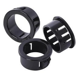 SB-26/28/30/32/35 SB-38/40/45/50/60 Panel Mount Hole Black Cable Hose Pipe Plastic Harness Protective Ring Snap Bushing Grommet