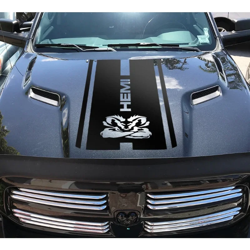 

Для Ram 1500 2500 3500 Rebel Mopar Hood Decal Cut Vinyl Stripe Graphic