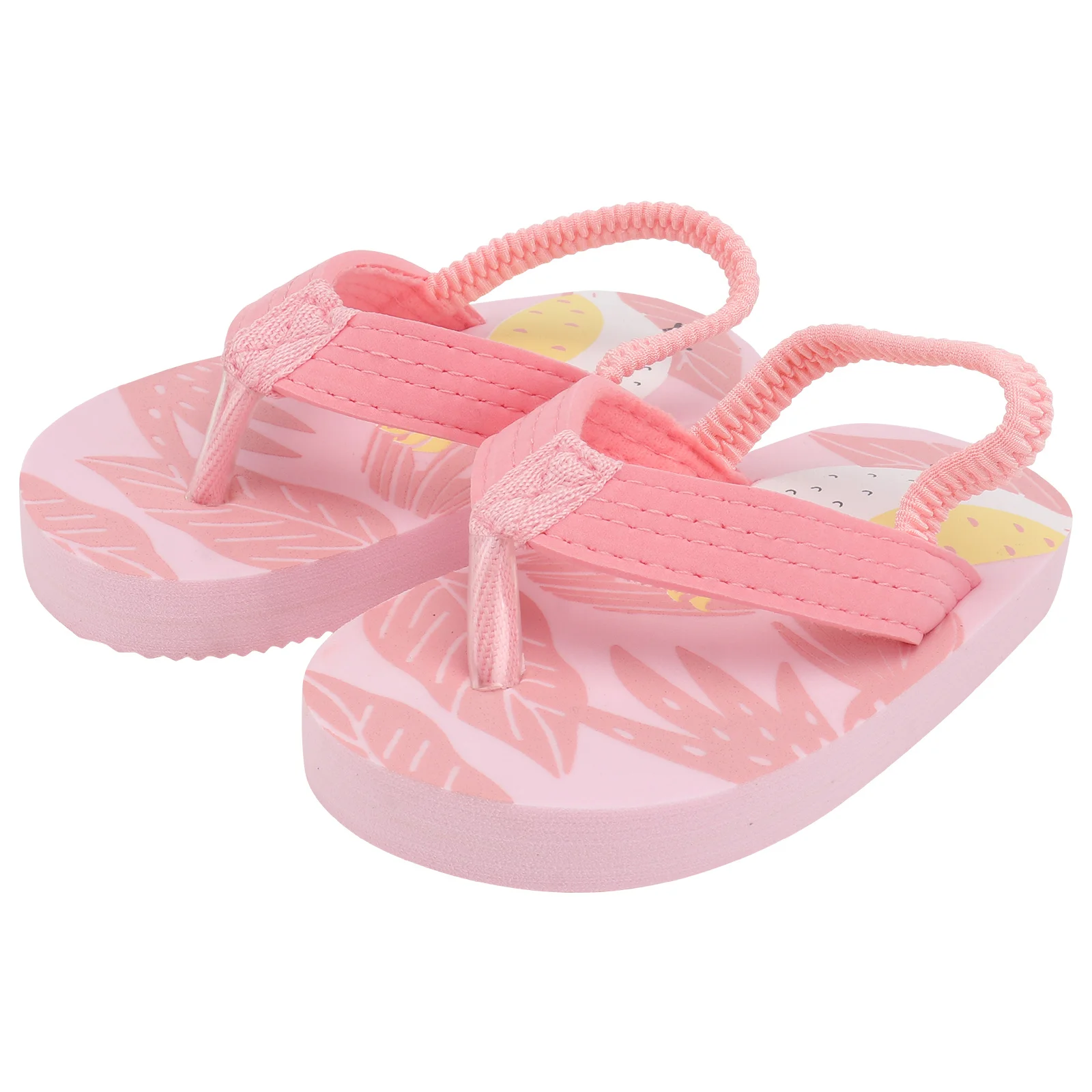 زوج واحد من شباشب كرتونية للأطفال ناعمة قابلة للتنفس وخفيفة الوزن وغير قابلة للانزلاق ونعل مسطح أحذية شاطئ صيفية للأطفال أحذية رائعة