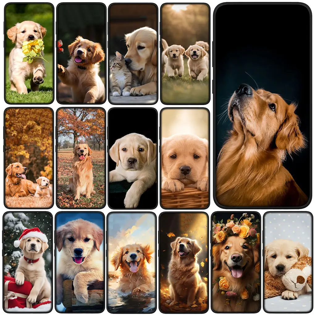 Golden Retriever Dog Pet Animal Phone Cover Case for Samsung Galaxy Note 20 Ultra 10 8 9 S10 Lite S9 A6 A8 Plus A9 Soft Casing