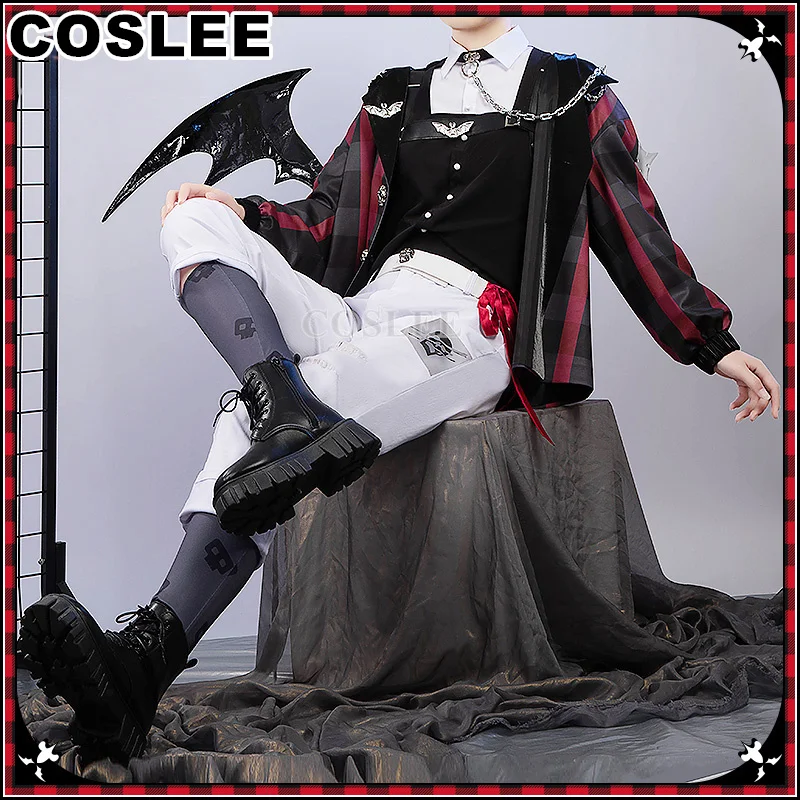 

COSLEE Vtuber Nijisanji Kuzuha Cosplay Costume 6th Anniversary Casual New Clothing Uniforms Halloween Party Outfit Men Game Suit