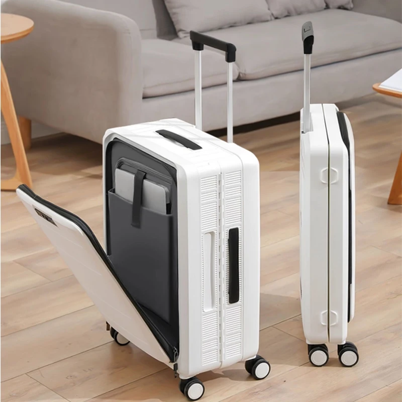 

Foldable Suitcase with Front Opening 20 inch Carry-on Luggage 24/26inch Large Capacity Travel Suitcase Side Opening Trolley Case