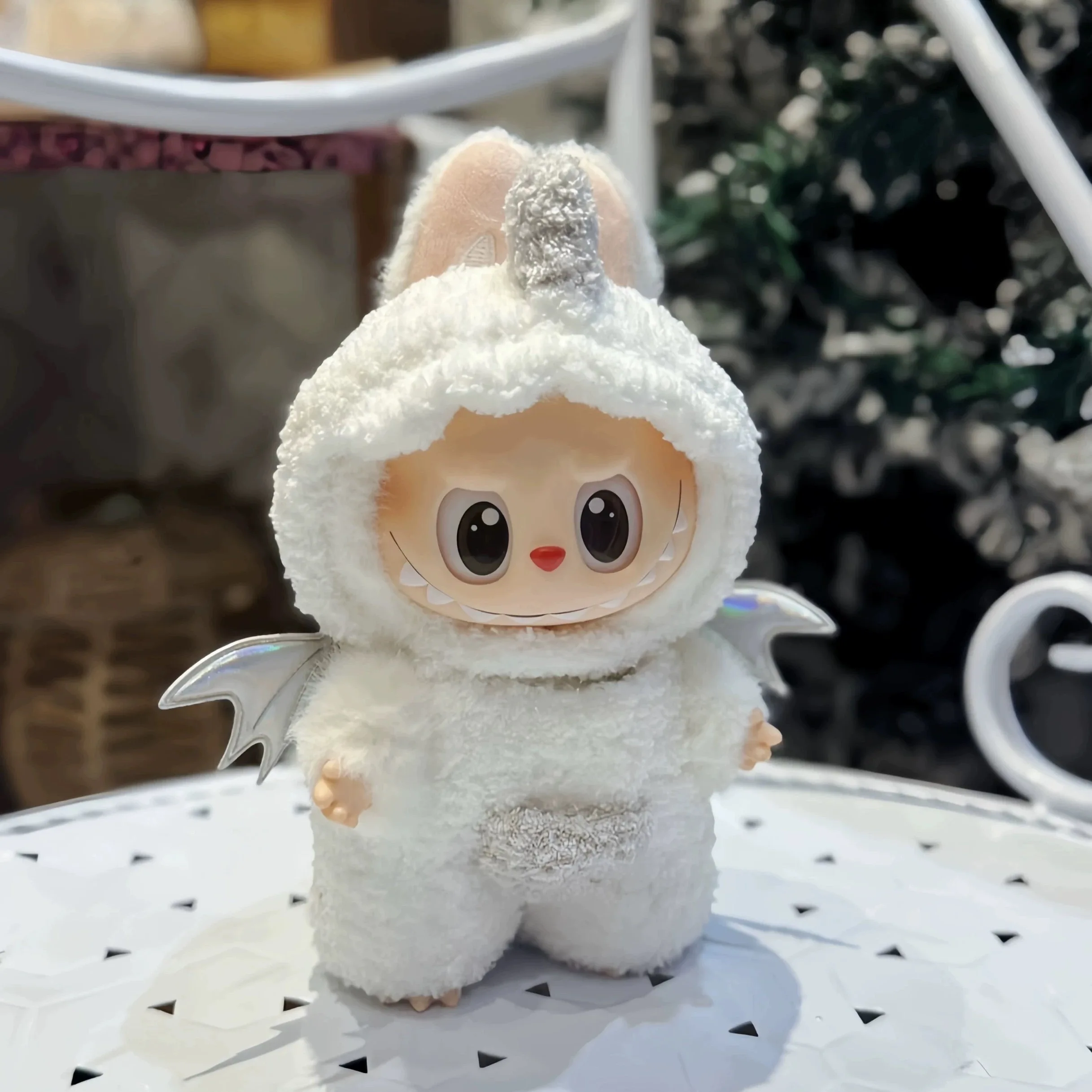 라부부 아기 옷 비닐 인형 펜던트 마카롱 V1V2V3 작은 천사 공룡 옷 메리 크리스마스 할로윈 선물