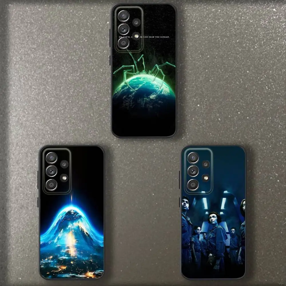 

TV A-Alien E-Earths Phone Case For Samsung S 25,24,23,22,30,21,10,9,Ultra,Plus,Lite,FE,4,5 G Soft Black Case