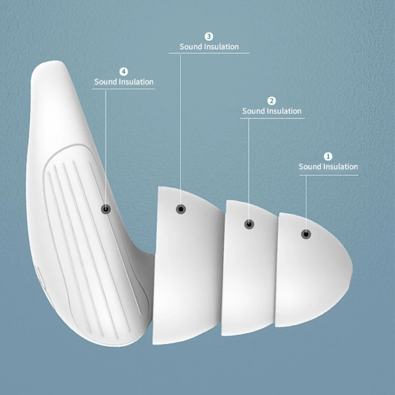 耳栓ドルフィン防音耳栓、サイレントノイズ低減睡眠いびき防止耳栓防水