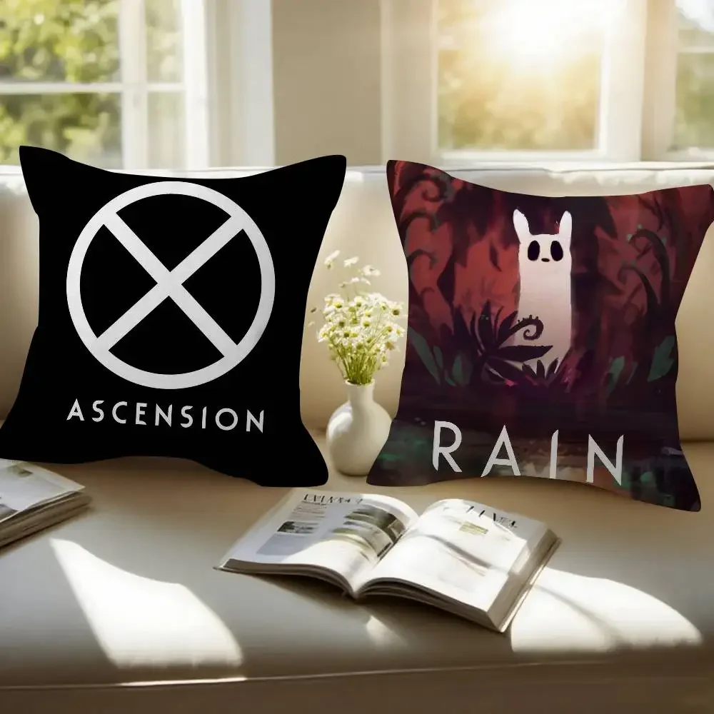 Pretty Video Game R-rain World   Cushion Cover Car Throw Pillow Case For Sofa Car Christmas Gift 40x40cm 45x45cm