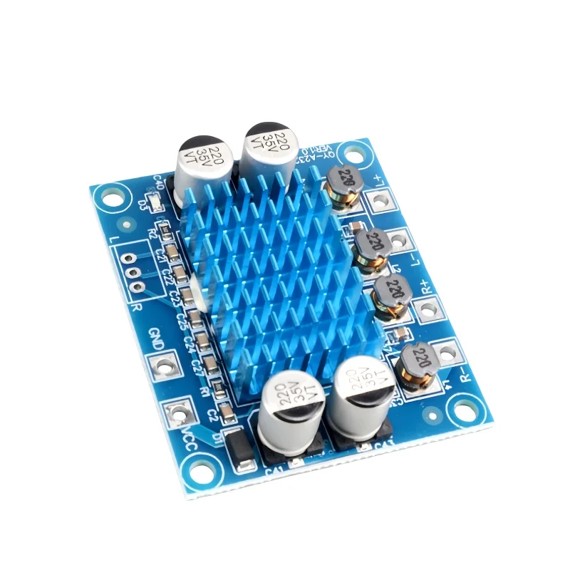 TPA3110 Digital Amplifier Board Dual Channel 30W+30W Class D High Efficiency DC8-26V 3A High Power for Car Audio Desktop Speaker