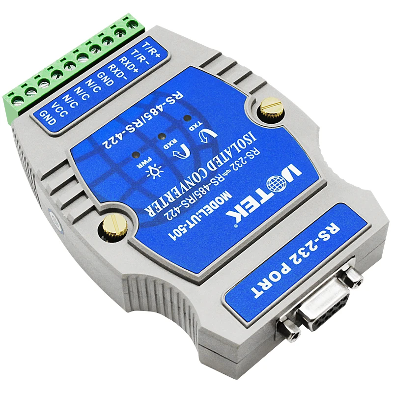 Industrial RS232 to RS485/422 Isolated Interface Converter Serial Adapter UOTEK UT-501 RTS