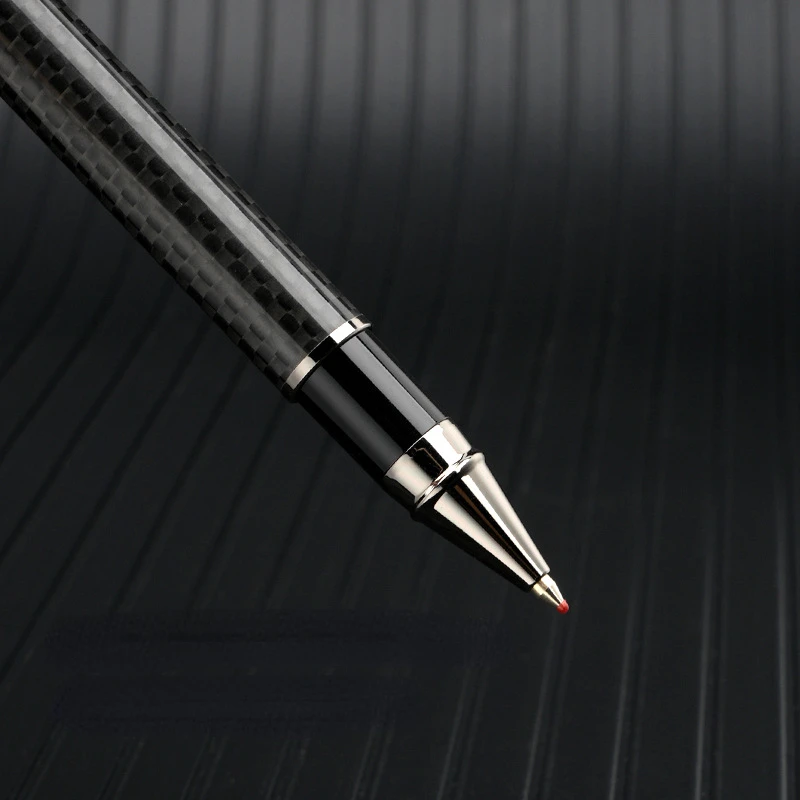 Luxury Pen Carbon Fibre Metal Ball-point Pen Signing Pens for Writing Gift Office Stationery Supplies