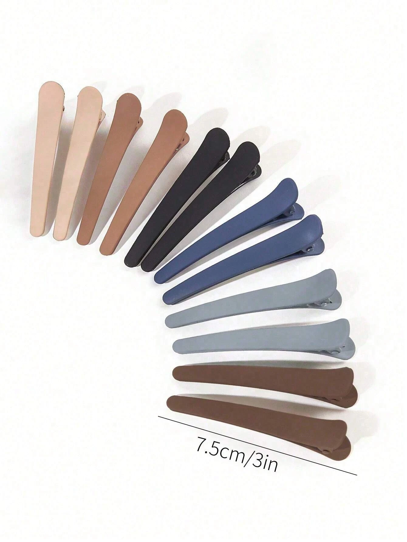 4/12 قطعة من مشابك الشعر الجانبية، مشابك الصالون لقص الشعر والغسيل والمكياج والتصفيف، مشابك شعر غير لامعة للسيدات، العودة إلى المدرسة