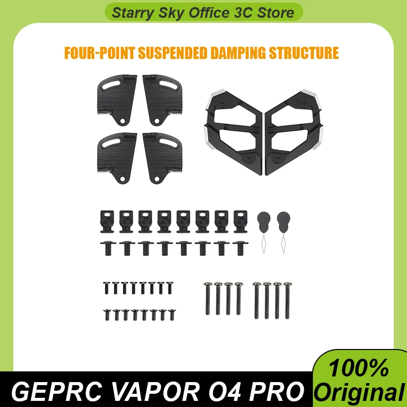 GEPRC Vapor O4 Pro Camera Damping Upgrade Kit Four-point Suspended Damping Structure Aviation-grade 7075 Aluminum Construction 