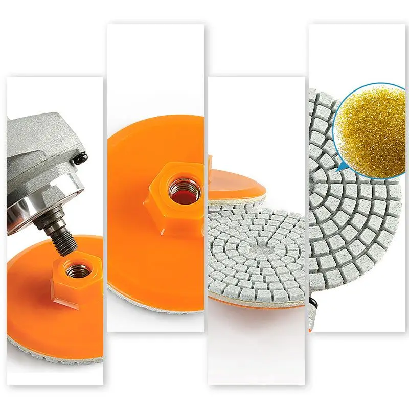 Integrated Stone Trimming and Polishing Disc Polishing Stone Granite Polishing Grinding Disc Angle Grinder Polishing